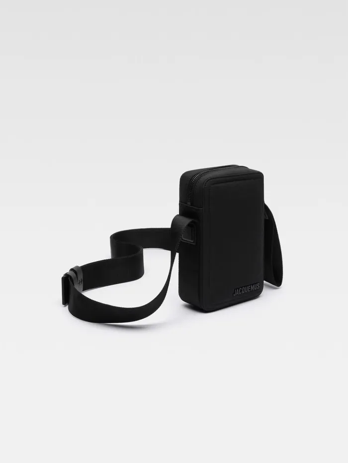 WomenMen Crossbody and Handbags JACQUEMUS The Vertical Cuerda Black