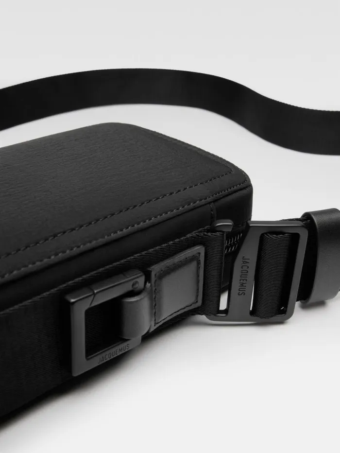 WomenMen Crossbody and Handbags JACQUEMUS The Vertical Cuerda Black