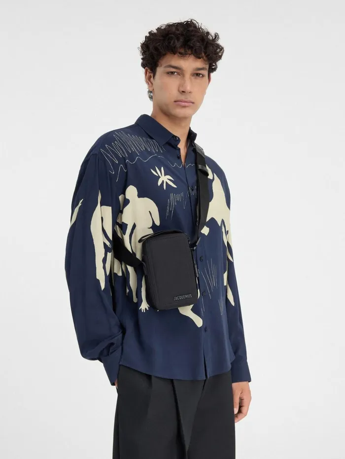 WomenMen Crossbody and Handbags JACQUEMUS The Vertical Cuerda Black