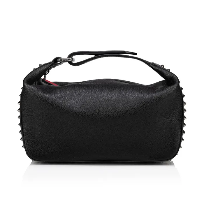 WomenMen Funky Pouch 8211 Calf Leather And Spikes 8211 Black Christian Louboutin Mini Bags