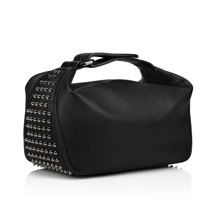 WomenMen Funky Pouch 8211 Calf Leather And Spikes 8211 Black Christian Louboutin Mini Bags