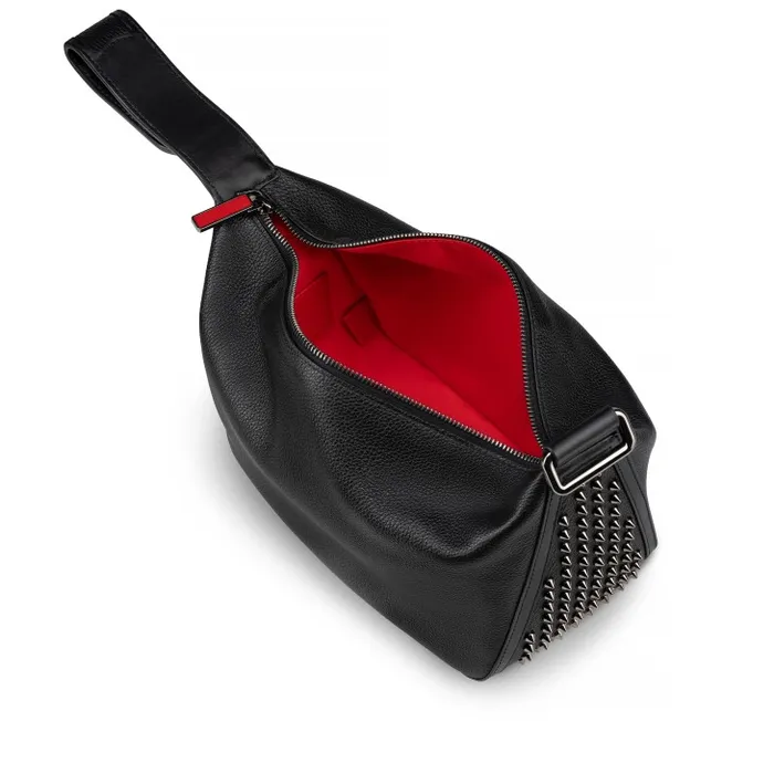 WomenMen Funky Pouch 8211 Calf Leather And Spikes 8211 Black Christian Louboutin Mini Bags