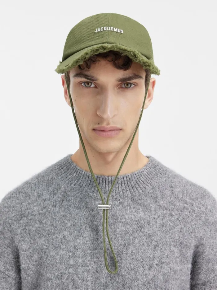 WomenMen Hats JACQUEMUS The Artichaut Cap Khaki