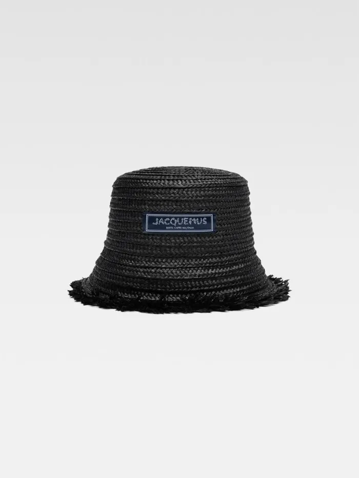 WomenMen Hats JACQUEMUS The Bacino Bucket Hat Black
