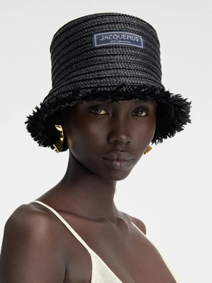 WomenMen Hats JACQUEMUS The Bacino Bucket Hat Black WomenMen Hats JACQUEMUS The Bacino Bucket Hat Black