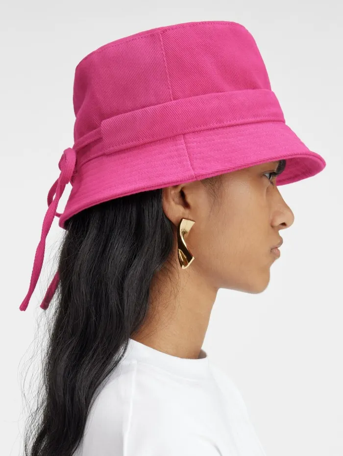 WomenMen Hats JACQUEMUS The Gadjo Bucket Hat Pink