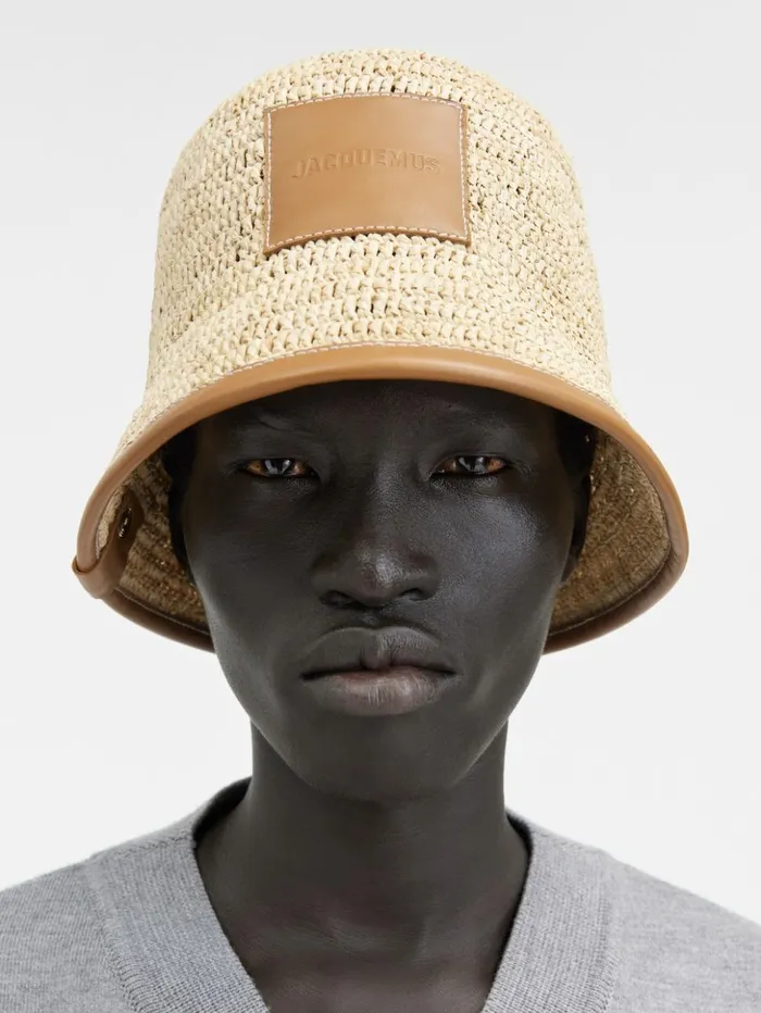 WomenMen Hats JACQUEMUS The Soli Bucket Hat Light Brown