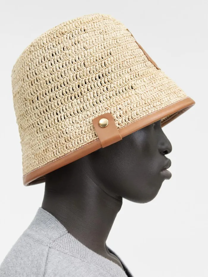 WomenMen Hats JACQUEMUS The Soli Bucket Hat Light Brown