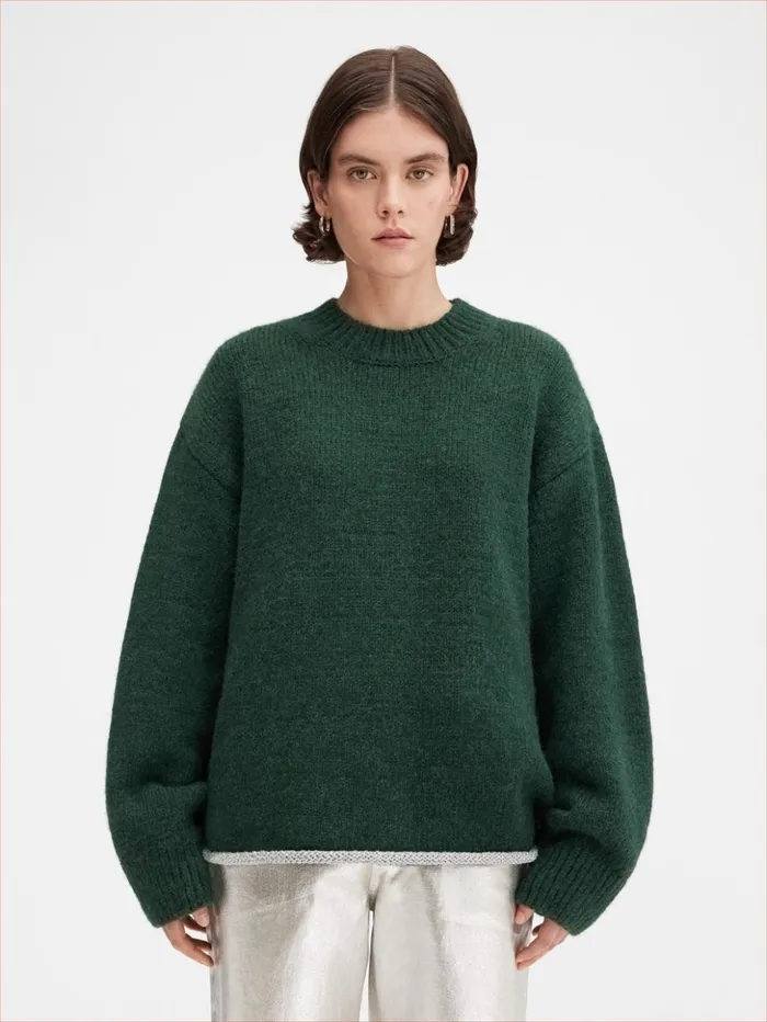 WomenMen Knits JACQUEMUS The Pavane Knit Dark Green WomenMen Knits JACQUEMUS The Pavane Knit Dark Green