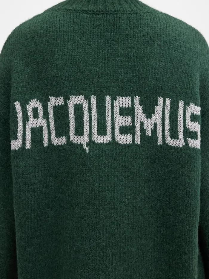 WomenMen Knits JACQUEMUS The Pavane Knit Dark Green WomenMen Knits JACQUEMUS The Pavane Knit Dark Green