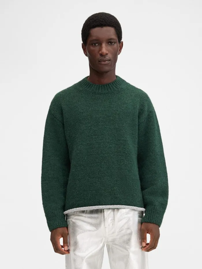 WomenMen Knits JACQUEMUS The Pavane Knit Dark Green WomenMen Knits JACQUEMUS The Pavane Knit Dark Green
