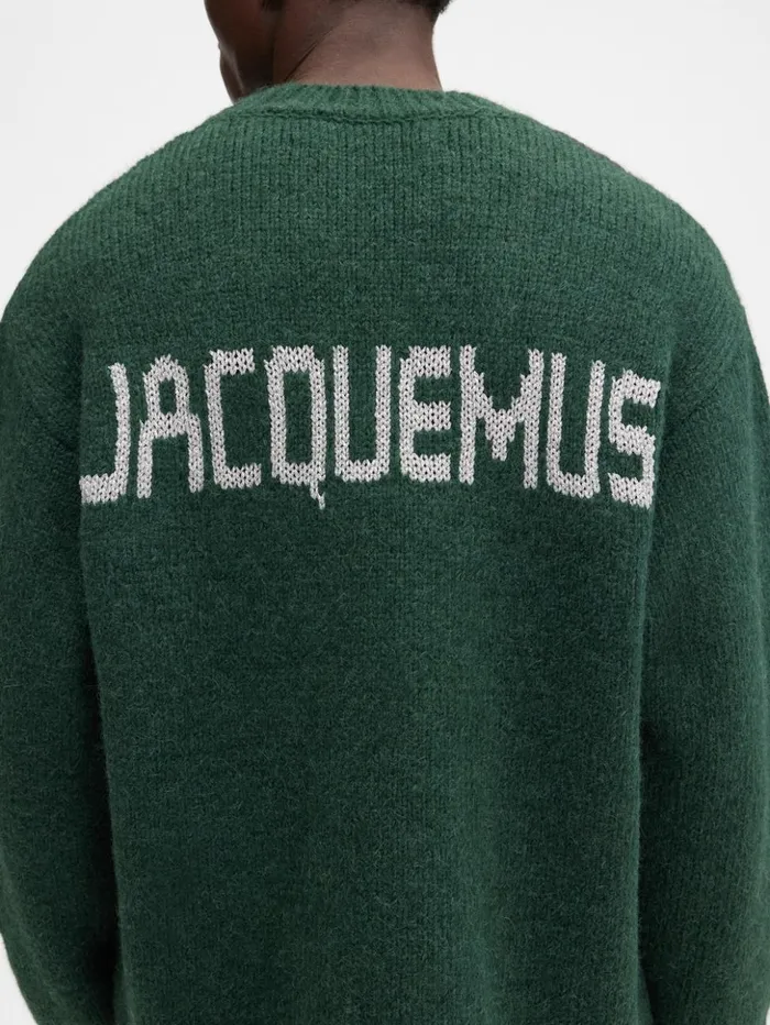 WomenMen Knits JACQUEMUS The Pavane Knit Dark Green WomenMen Knits JACQUEMUS The Pavane Knit Dark Green