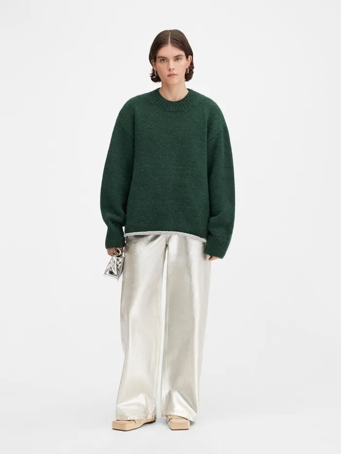 WomenMen Knits JACQUEMUS The Pavane Knit Dark Green WomenMen Knits JACQUEMUS The Pavane Knit Dark Green
