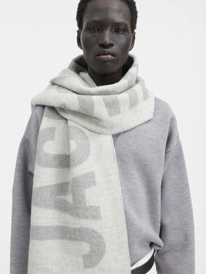 WomenMen Scarves Beanies and Gloves JACQUEMUS The Jacquemus Scarf Grey WomenMen Scarves Beanies and Gloves JACQUEMUS The Jacquemus Scarf Grey