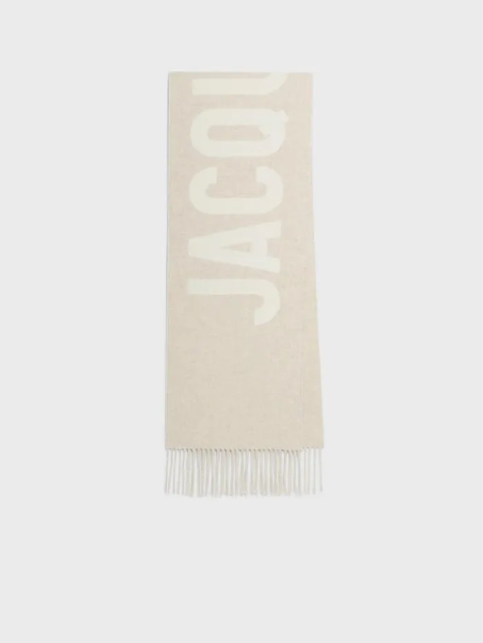 WomenMen Scarves Beanies and Gloves JACQUEMUS The Jacquemus Scarf Multibeige