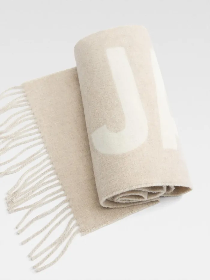 WomenMen Scarves Beanies and Gloves JACQUEMUS The Jacquemus Scarf Multibeige WomenMen Scarves Beanies and Gloves JACQUEMUS The Jacquemus Scarf Multibeige