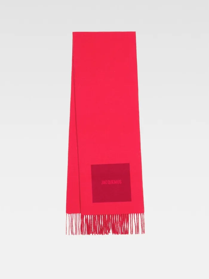 WomenMen Scarves Beanies and Gloves JACQUEMUS The Rond Carr Scarf Multired