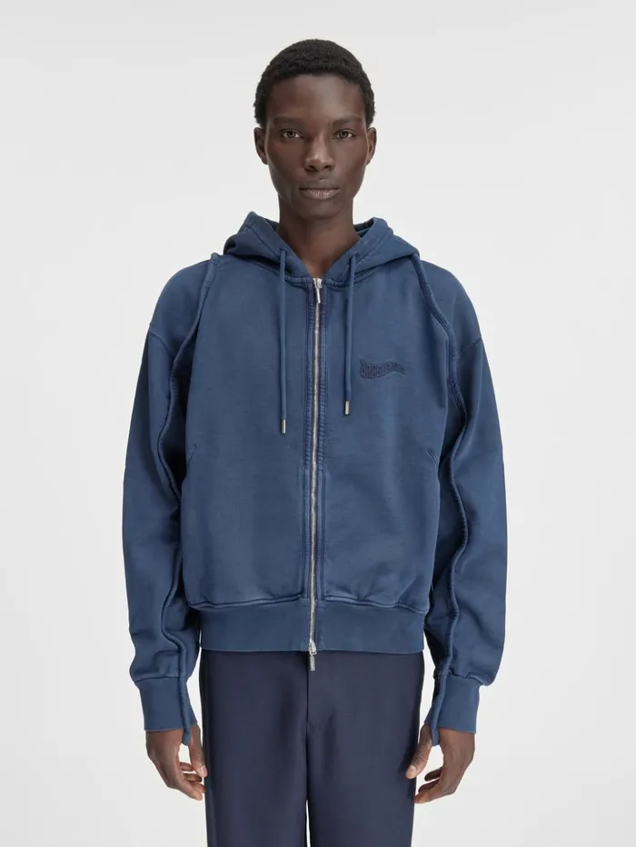 WomenMen Sweatshirts and Joggings JACQUEMUS The Camargue Zipped Sweatshirt Dark Navy