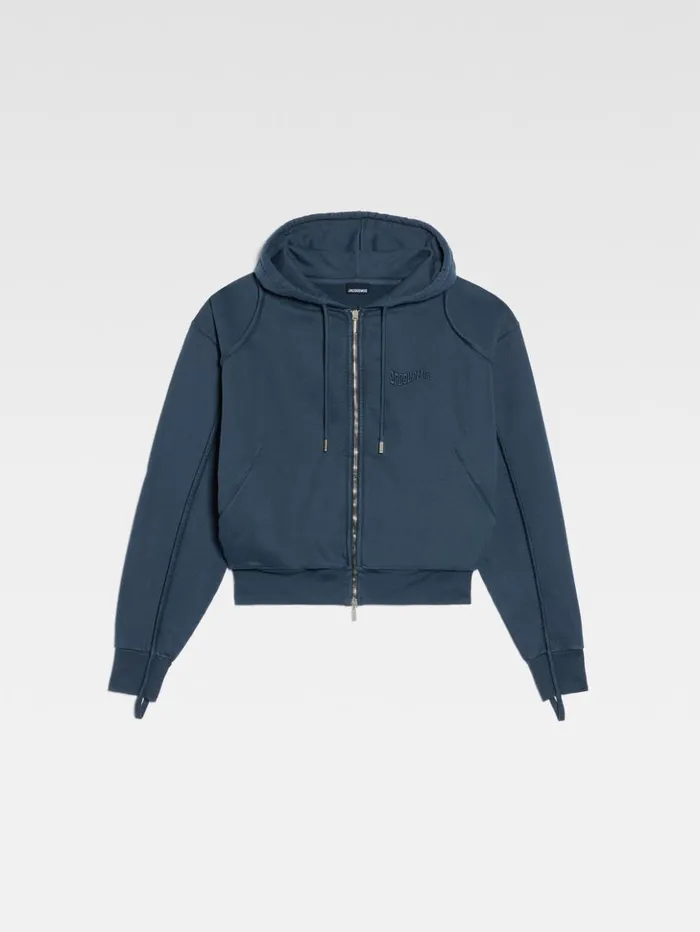 WomenMen Sweatshirts and Joggings JACQUEMUS The Camargue Zipped Sweatshirt Dark Navy