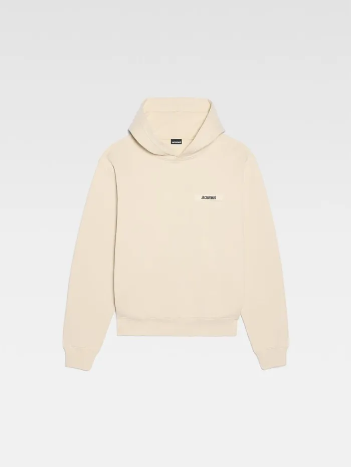 WomenMen Sweatshirts and Joggings JACQUEMUS The Gros Grain Hoodie Beige