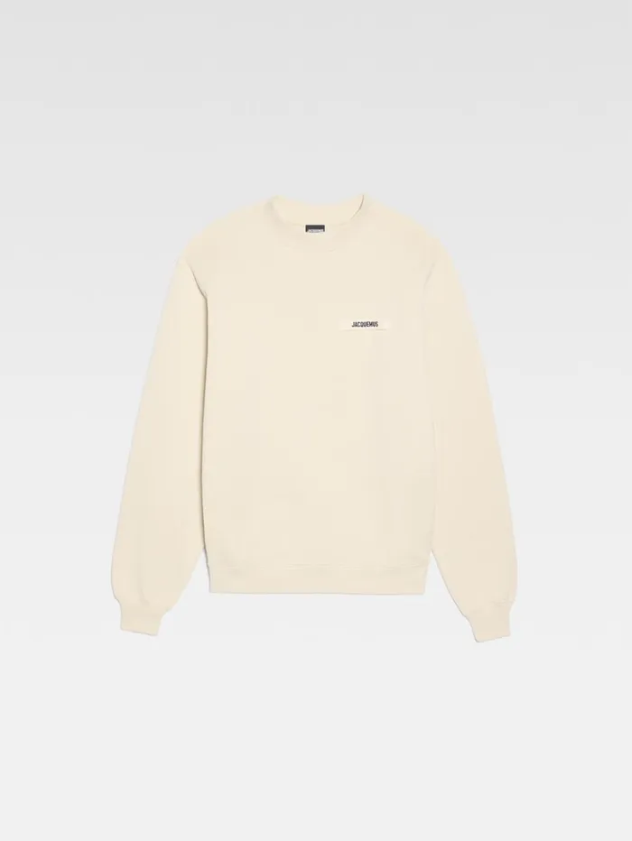 WomenMen Sweatshirts and Joggings JACQUEMUS The Gros Grain Sweatshirt Beige WomenMen Sweatshirts and Joggings JACQUEMUS The Gros Grain Sweatshirt Beige