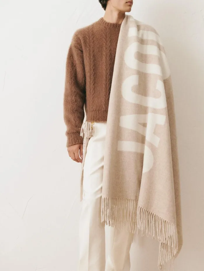 WomenMen Textile Accessories JACQUEMUS The Jacquemus Plaid Multibeige