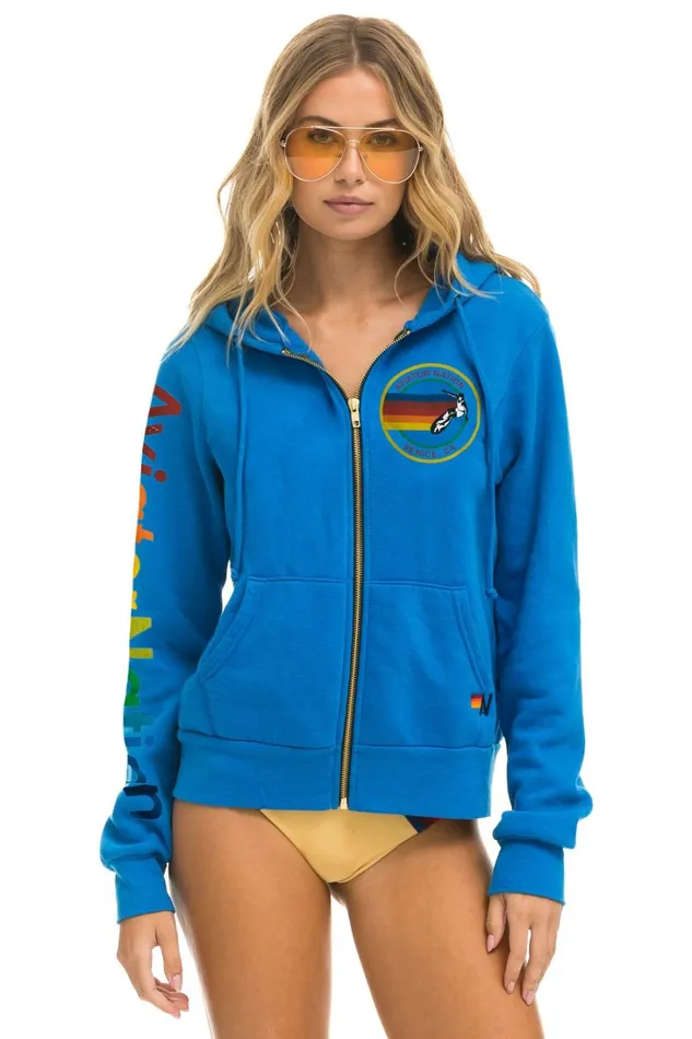 WomenMen Tops Aviator Nation AVIATOR NATION HOODIE 8211 OCEAN