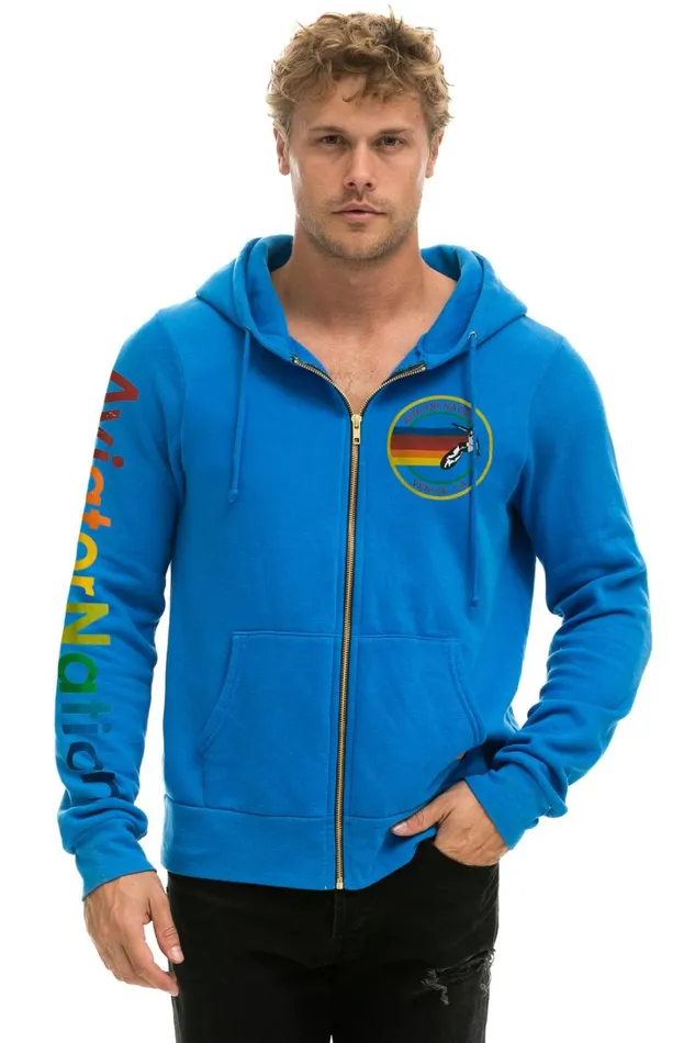 WomenMen Tops Aviator Nation AVIATOR NATION HOODIE 8211 OCEAN