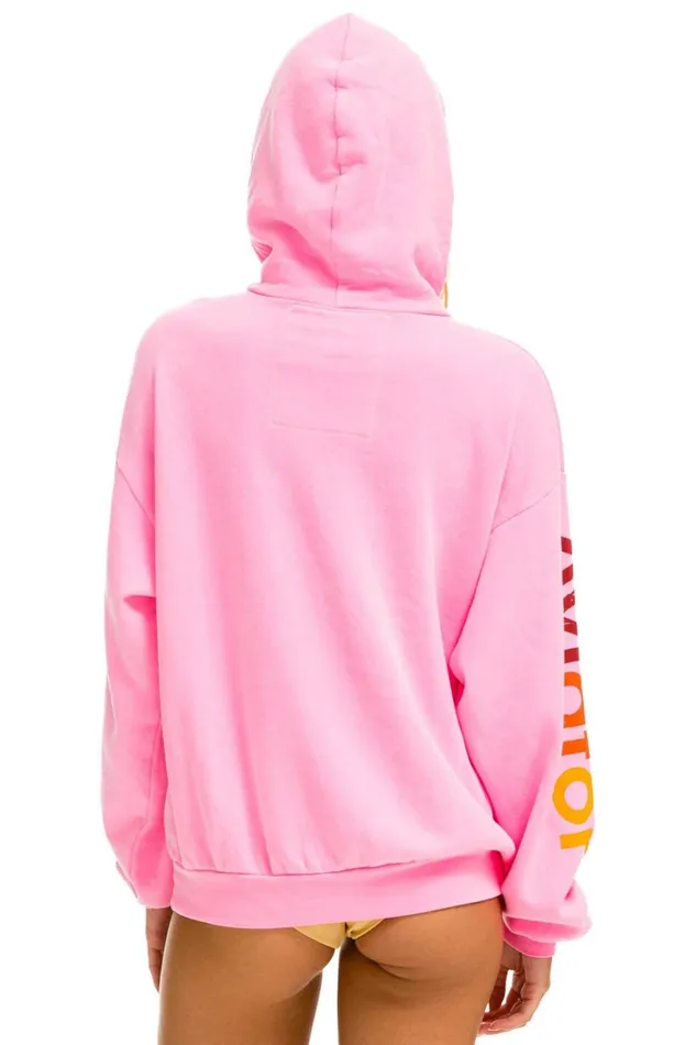 WomenMen Tops Aviator Nation AVIATOR NATION RELAXED PULLOVER HOODIE 8211 NEON PINK WomenMen Tops Aviator Nation AVIATOR NATION RELAXED PULLOVER HOODIE 8211 NEON PINK