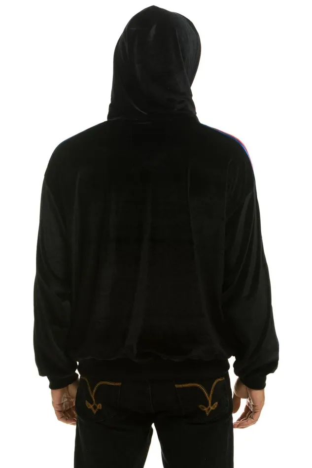 WomenMen Tops Aviator Nation CLASSIC VELVET RELAXED PULLOVER HOODIE 8211 BLACK WomenMen Tops Aviator Nation CLASSIC VELVET RELAXED PULLOVER HOODIE 8211 BLACK