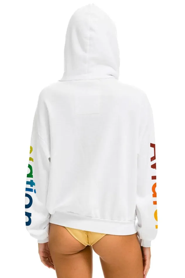 WomenMen Tops Aviator Nation WASTE MANAGEMENT OPEN 2024 RELAXED ZIP HOODIE 8211 WHITE WomenMen Tops Aviator Nation WASTE MANAGEMENT OPEN 2024 RELAXED ZIP HOODIE 8211 WHITE
