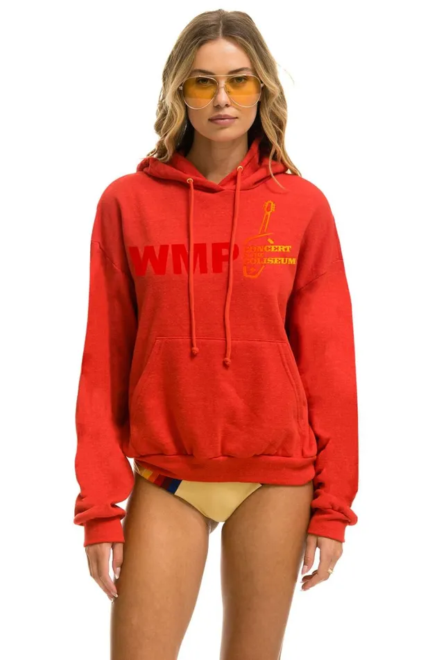 WomenMen Tops Aviator Nation WMPXO 2024 COLISEUM CONCERT RELAXED PULLOVER HOODIE 8211 RED WomenMen Tops Aviator Nation WMPXO 2024 COLISEUM CONCERT RELAXED PULLOVER HOODIE 8211 RED