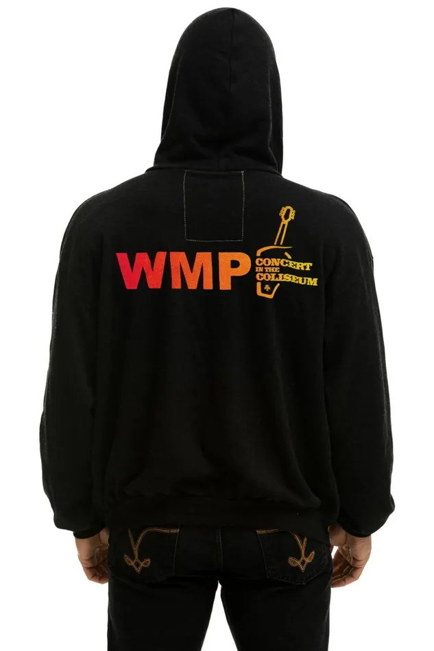 WomenMen Tops Aviator Nation WMPXO 2024 COLISEUM CONCERT RELAXED ZIP HOODIE 8211 BLACK