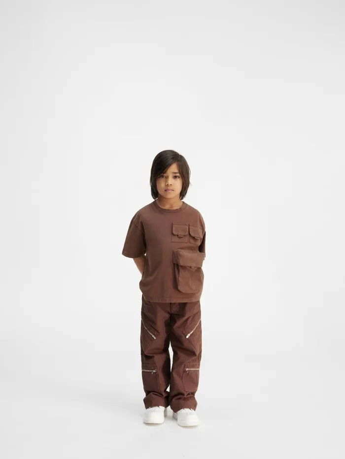 WomenMen Tops JACQUEMUS The Bolso Kids039 Tshirt Dark Brown