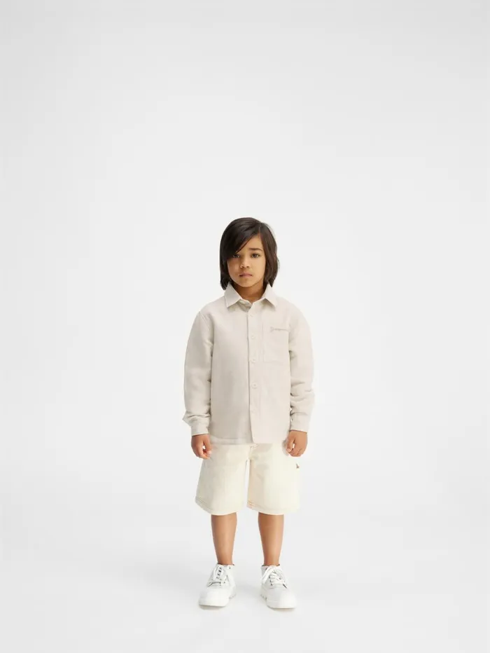 WomenMen Tops JACQUEMUS The Boulanger Kids039 Shirt Light Beige