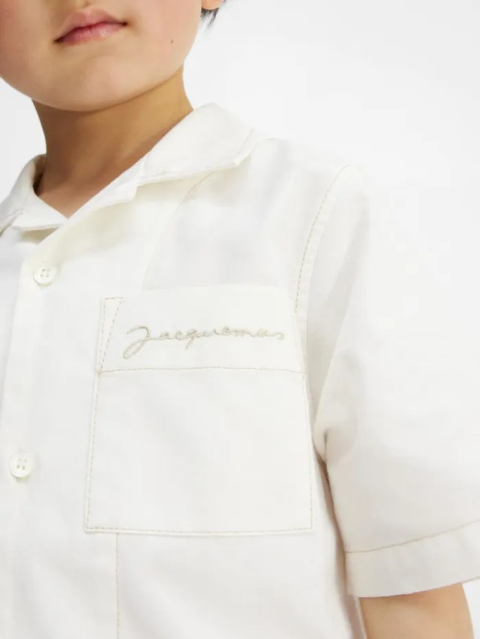 WomenMen Tops JACQUEMUS The Jean Kids039 Shirt White WomenMen Tops JACQUEMUS The Jean Kids039 Shirt White