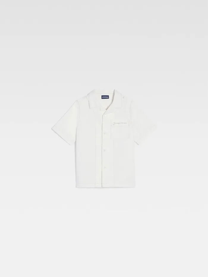 WomenMen Tops JACQUEMUS The Jean Kids039 Shirt White WomenMen Tops JACQUEMUS The Jean Kids039 Shirt White