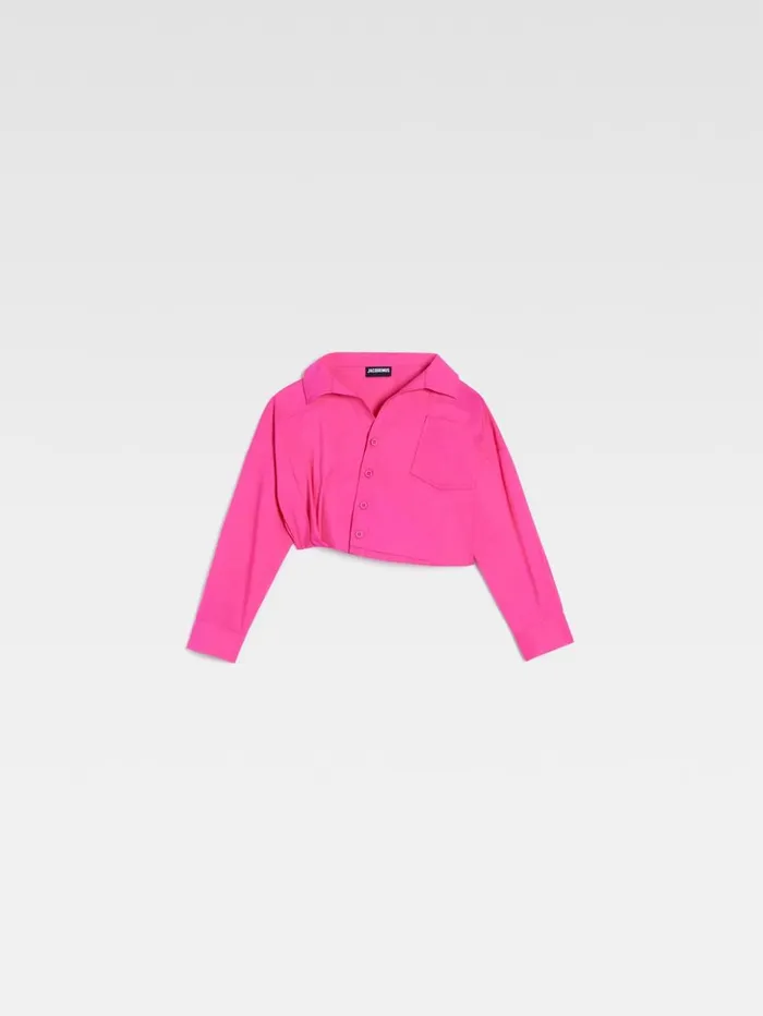WomenMen Tops JACQUEMUS The Mejean Kids039 Shirt Neon Pink WomenMen Tops JACQUEMUS The Mejean Kids039 Shirt Neon Pink