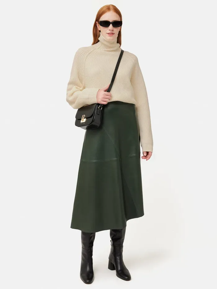 Women Merino Fishermans Rib Jumper Cream Jigsaw Knitwear and Cashmere
