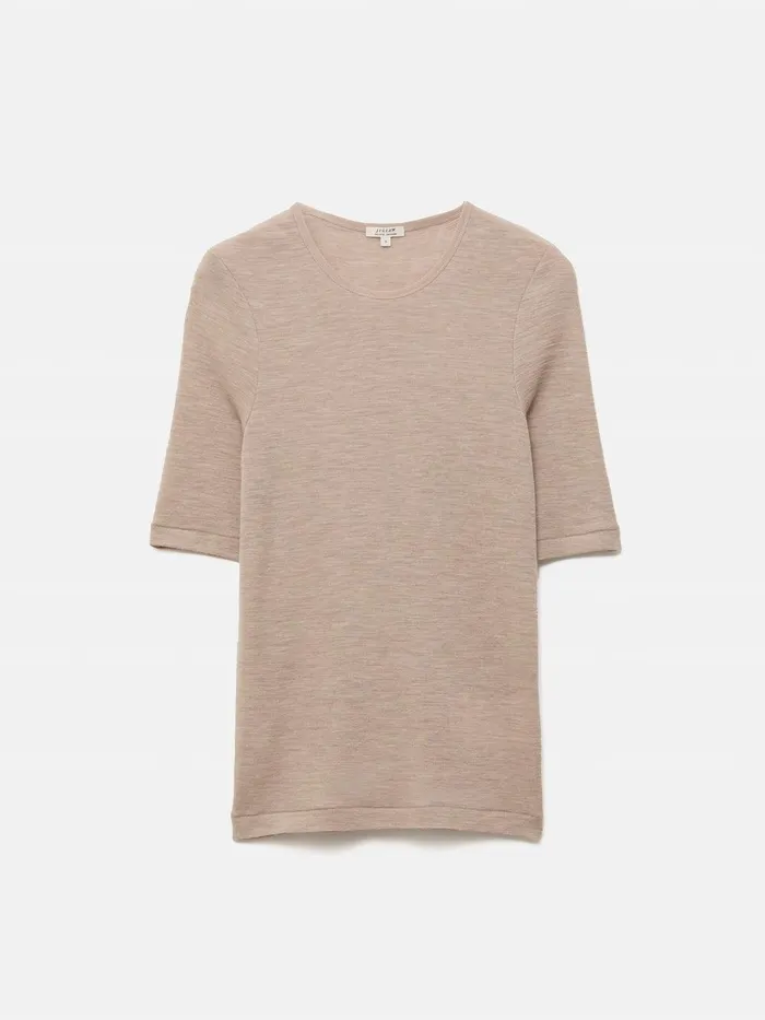 Women Merino Half Sleeve Tshirt Stone Jigsaw Shirts and Tops