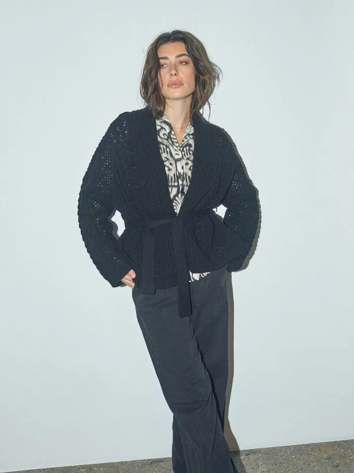Women MMErsa Knit Cardigan Black Knits MOS MOSH