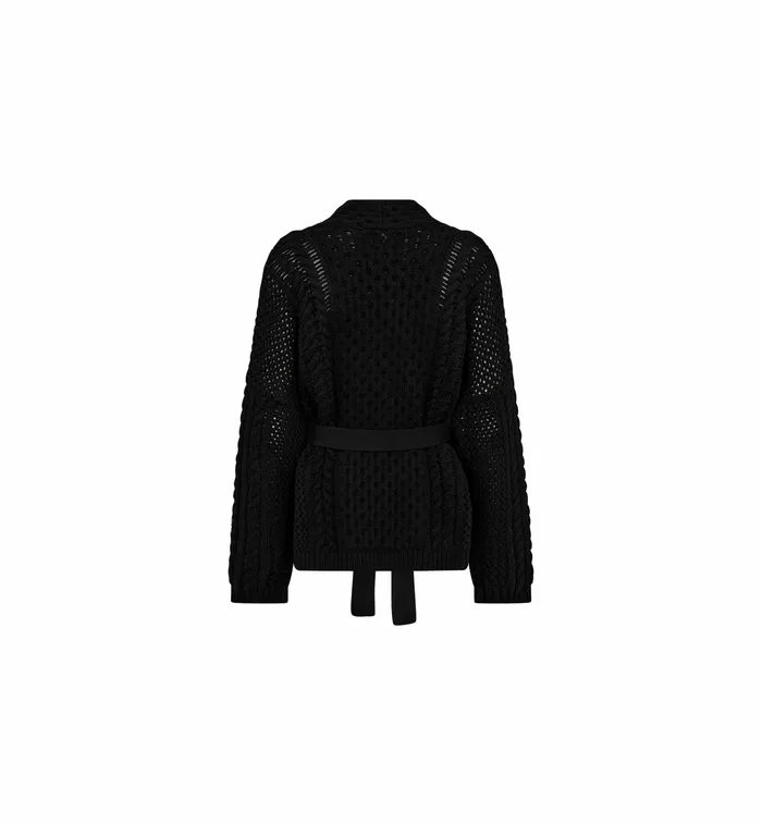 Women MMErsa Knit Cardigan Black Knits MOS MOSH Women MMErsa Knit Cardigan Black Knits MOS MOSH