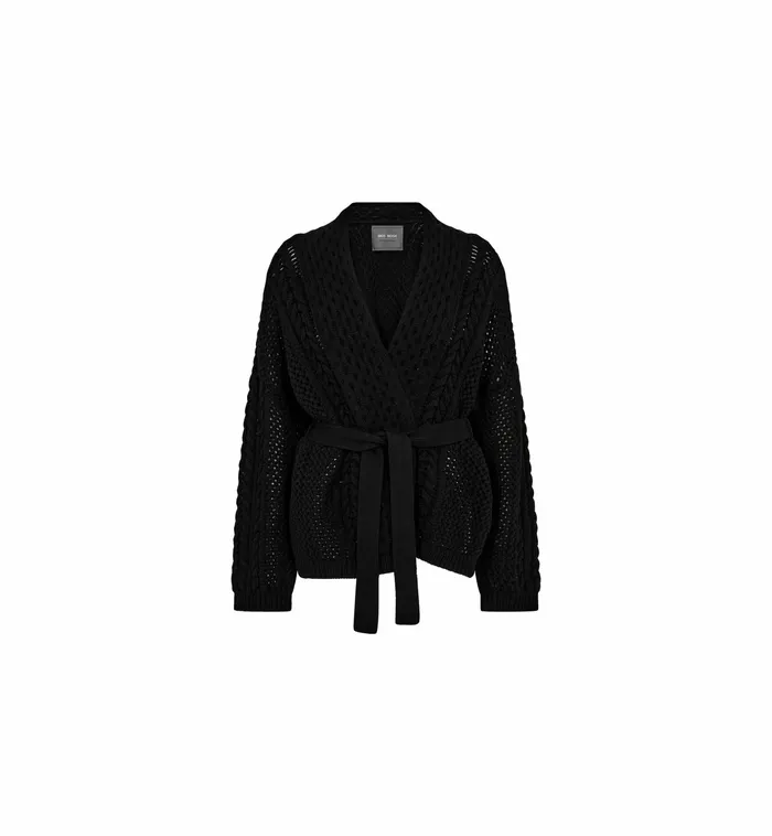 Women MMErsa Knit Cardigan Black Knits MOS MOSH Women MMErsa Knit Cardigan Black Knits MOS MOSH