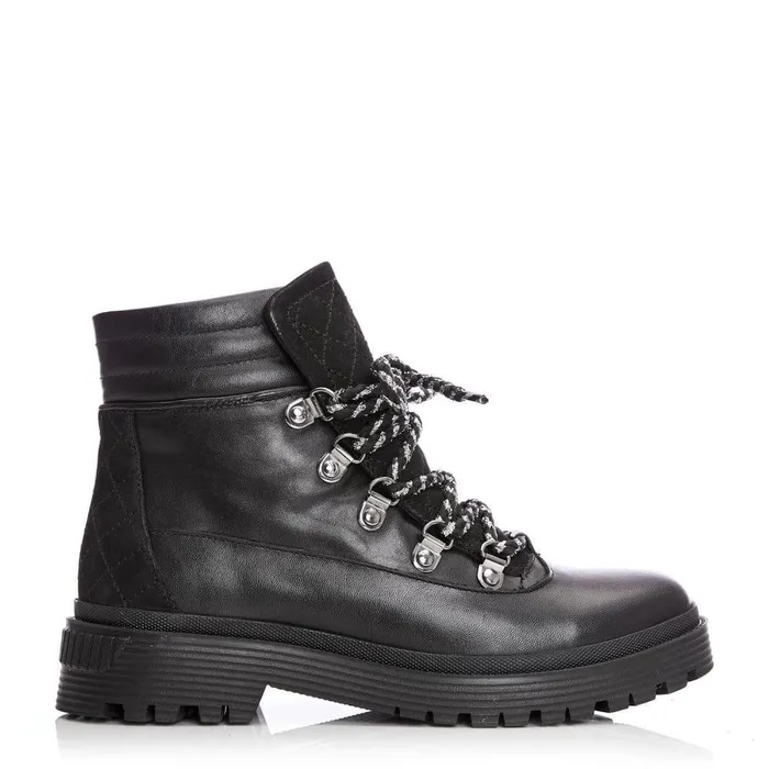 Women Moda In Pelle Black Boots Analeece Black Leather