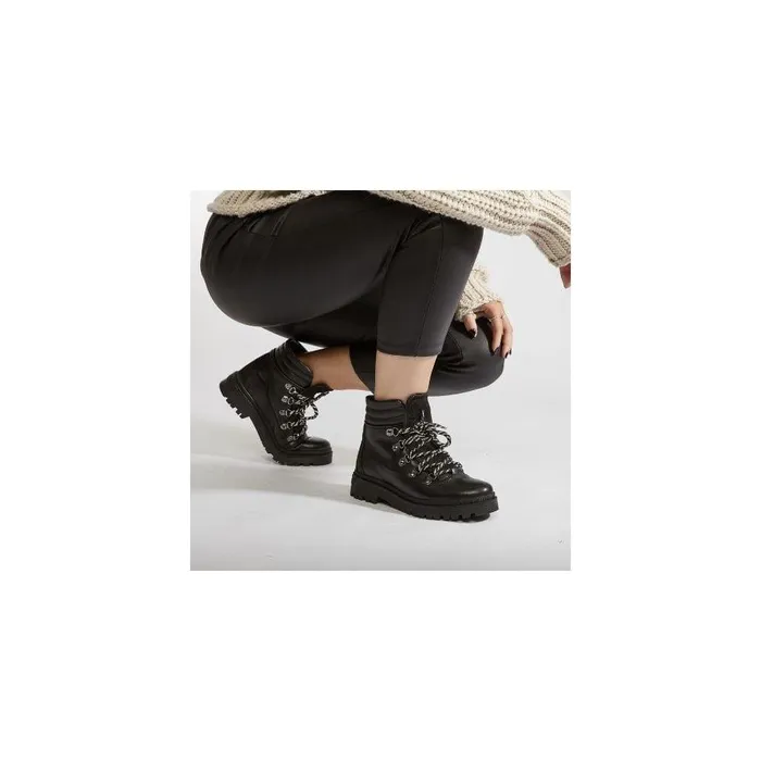 Women Moda In Pelle Black Boots Analeece Black Leather