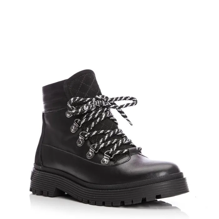 Women Moda In Pelle Black Boots Analeece Black Leather