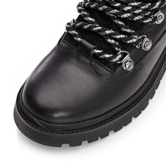 Women Moda In Pelle Black Boots Analeece Black Leather