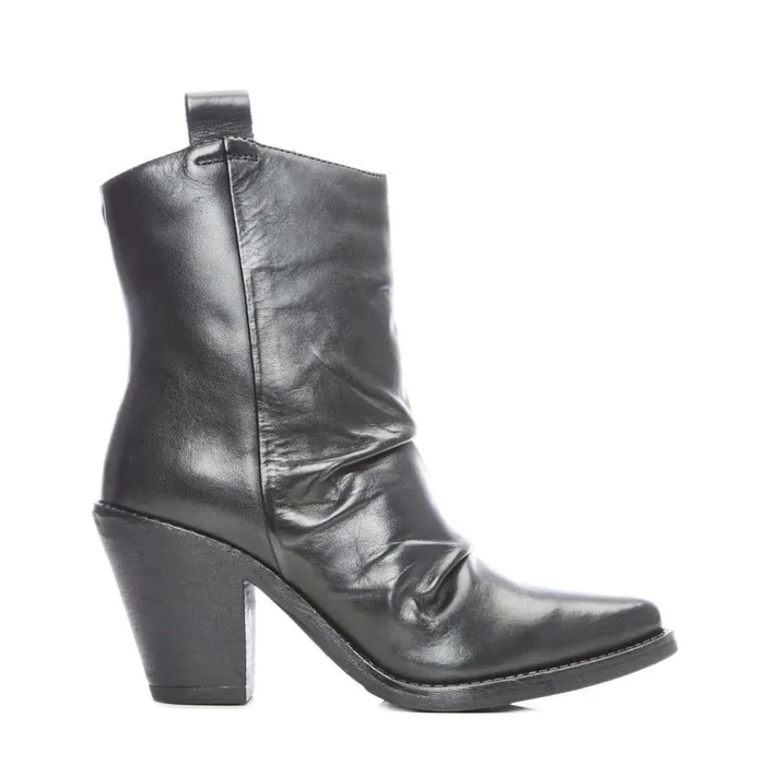 Women Moda In Pelle Black Boots Betsie Black Leather