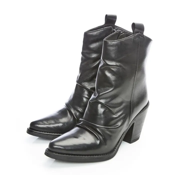 Women Moda In Pelle Black Boots Betsie Black Leather