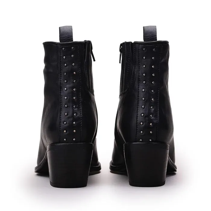 Women Moda In Pelle Black Boots Maevie Black Leather